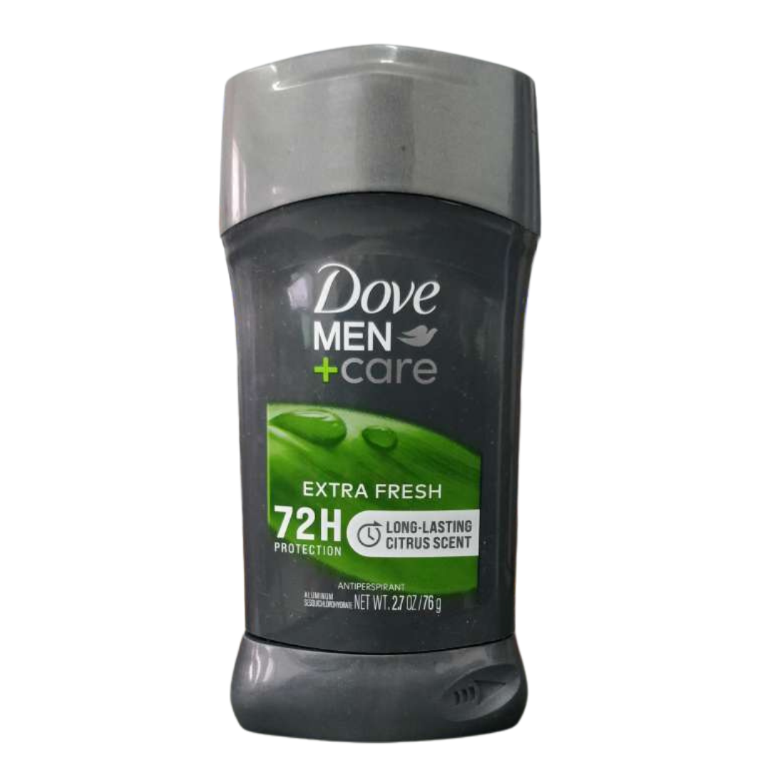 Dove Men + Care Extra Fresh 72H Deodorant Stick Protection Citrus Scent Antiperspirant - 76g