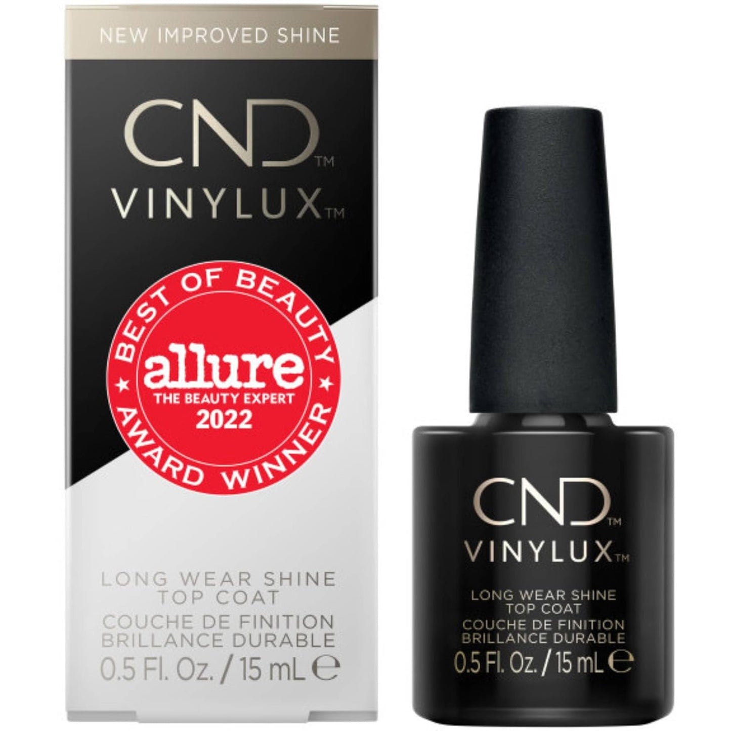 CND Vinylux Long Wear Shine Nail Top Coat, 15 ml / 0.5 fl. oz.
