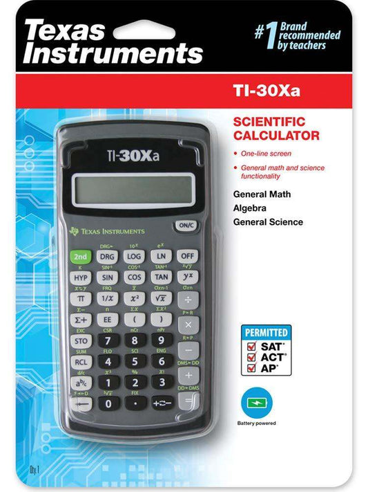 Texas Instruments TI-30Xa Scientific Calculator, Black