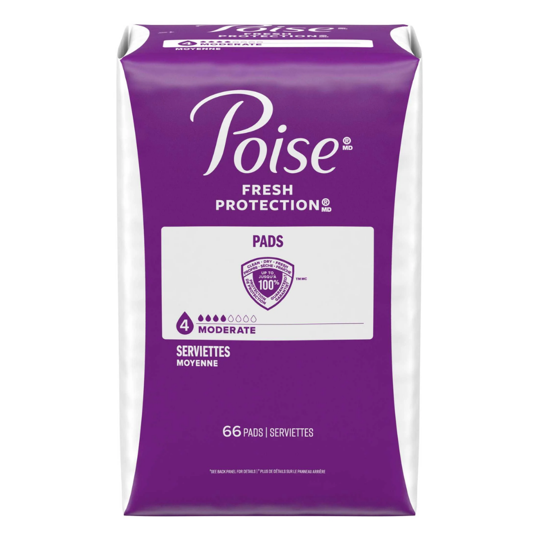 Poise Fresh Protection 4 Drop Moderate, 66 Pads