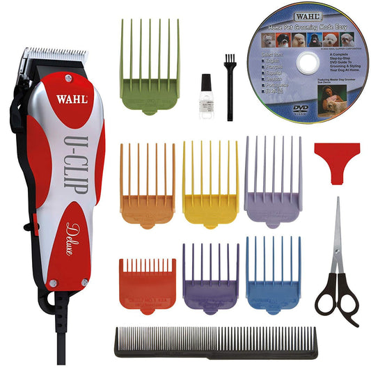 Wahl Professional Animal Deluxe U-Clip Pet Clipper and Grooming Kit (#9484-300)