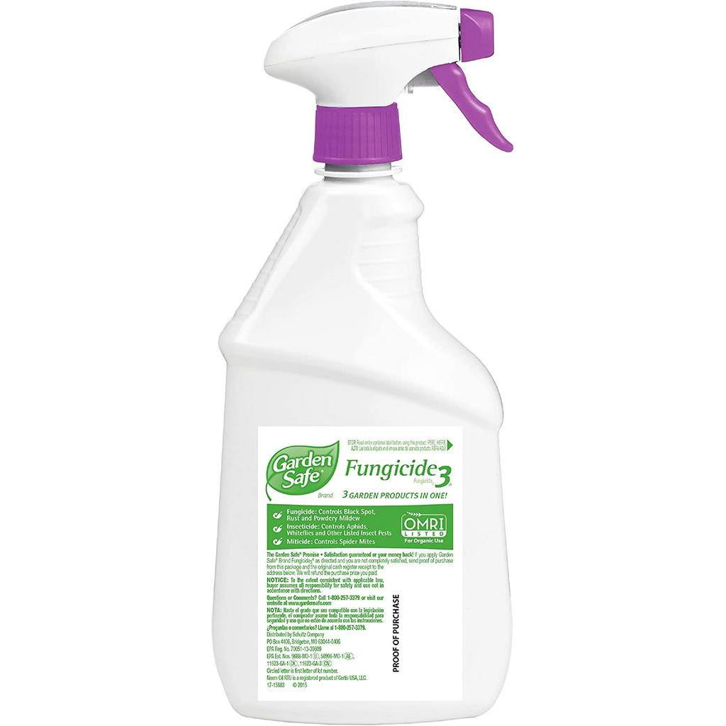 Garden Safe Brand Fungicide3, Ready-to-Use, 709 ml / 24 fl oz