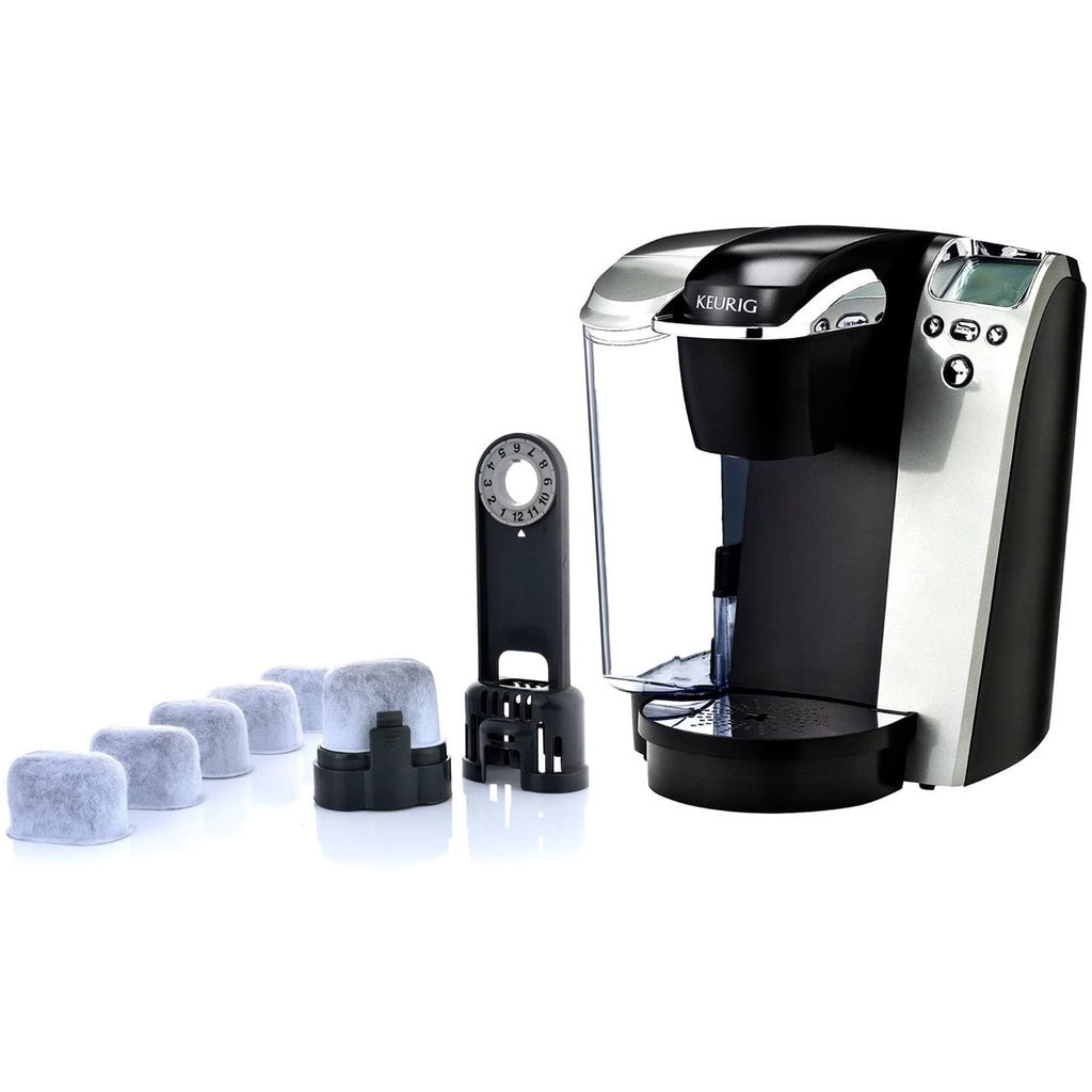 K&J Replacement Charcoal Water Filters Universal Fit for Keurig 2.0 & Older Coffee Machines, 6 Pack