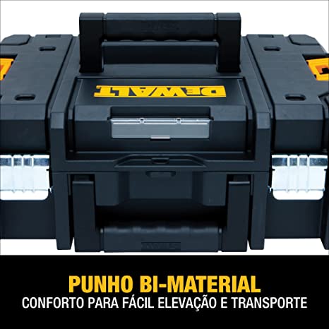 DEWALT TSTAK II Tool Box, 13 Inch, Flat Top, Flexible Platforms for Stacking (DWST17807)