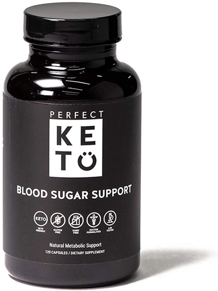 Perfect Keto Blood Sugar Support Supplements - Help Support Healthy Blood Sugar Levels, Heart, Pancreas - Chromium, Berberine & Vitamins - 120 Capsules