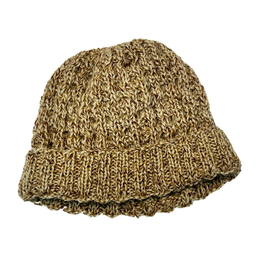 Knitted Brown Beanie Hat Crochet (Finished Good)