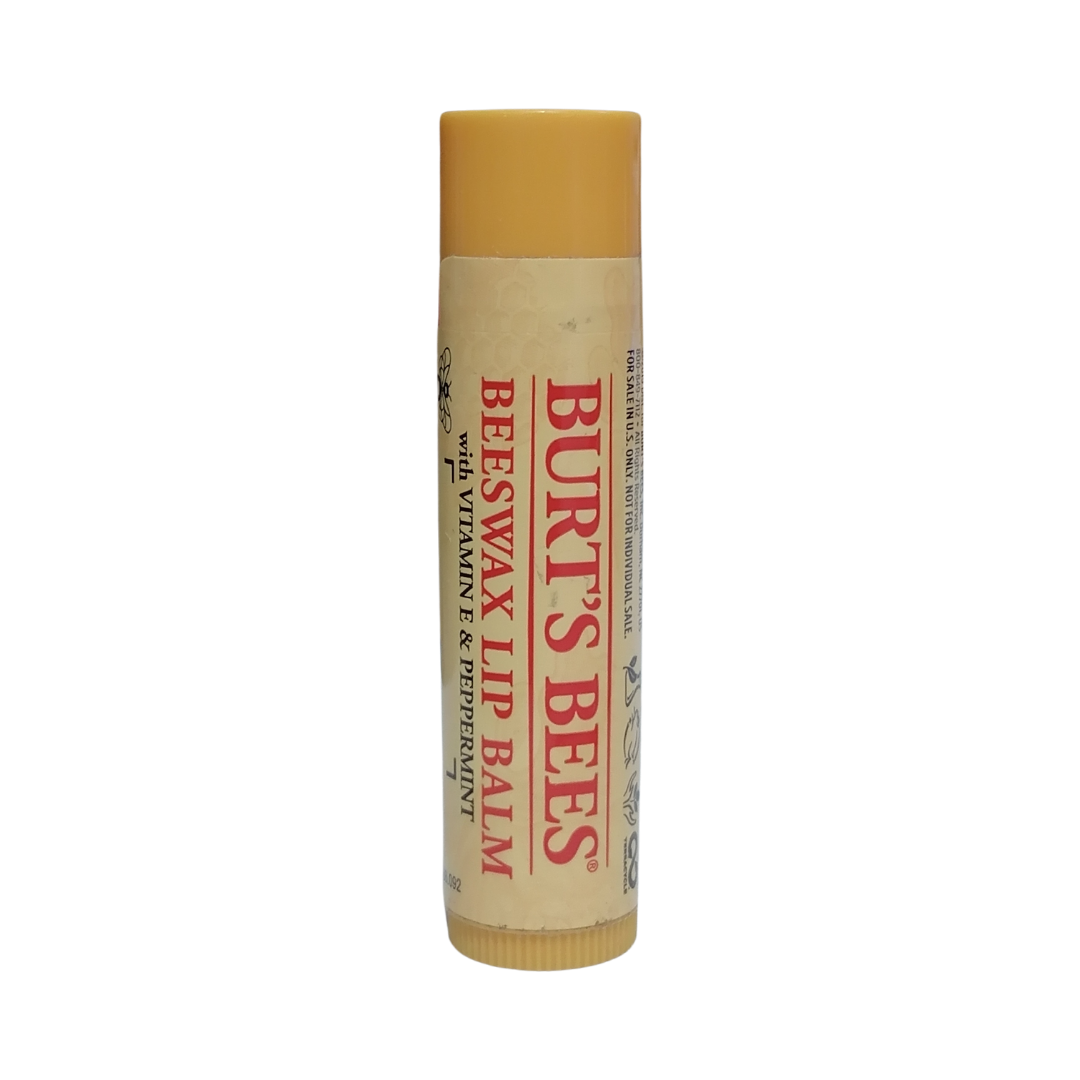 Burt's Bees Beeswax Lip Balm with Vitamin E & Peppermint, 0.15 oz