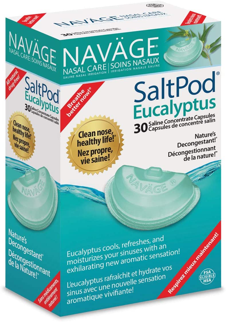 Navage Nasal Care SaltPod, 1 Pack 30 Saline Concentrate Capsules