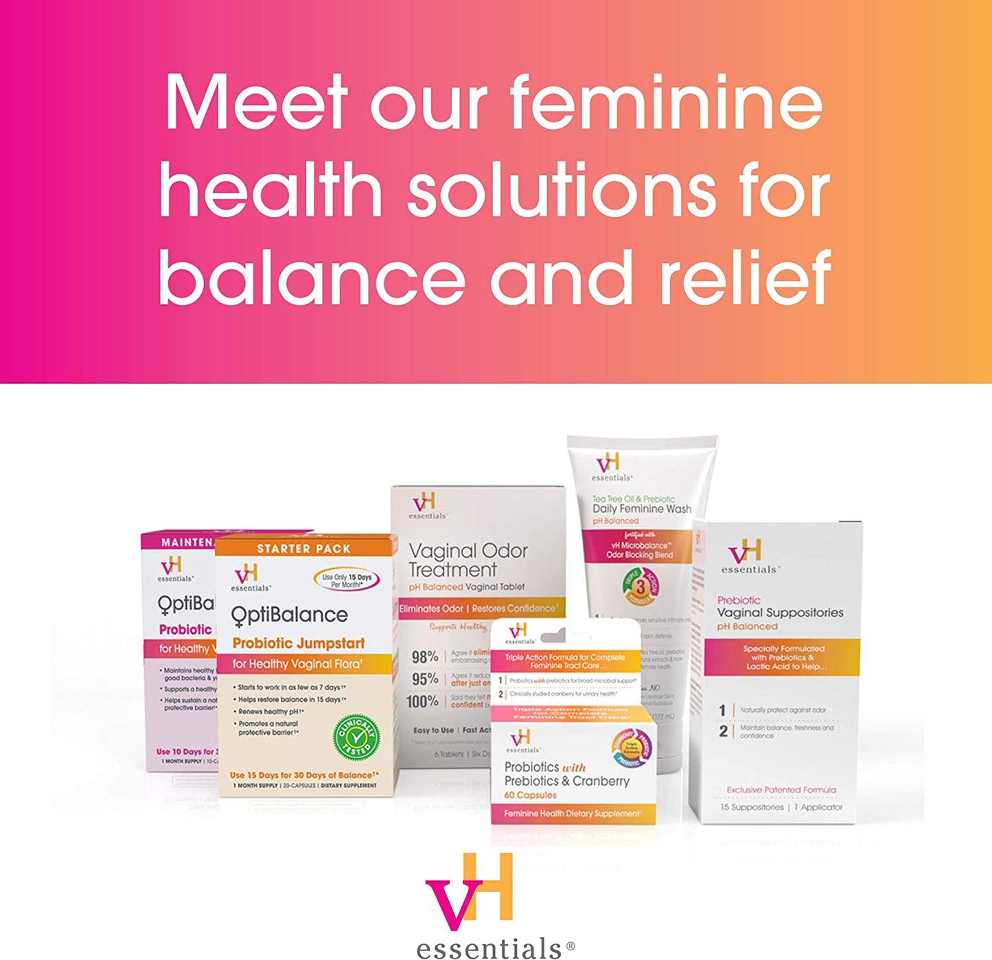 vH essentials Vitamin C Vaginal Tablet 250mg, 6 Tablets with 1 Reusable Applicator Supports Healthy pH & Eliminates Odor Naturally