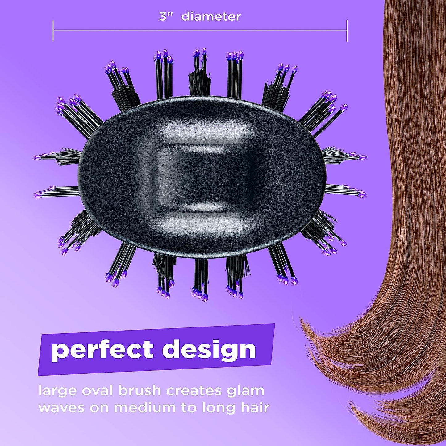 INFINITIPRO BY CONAIR The Knot Dr. All-in-One Oval Dryer Brush BC116R -100-120 Volts