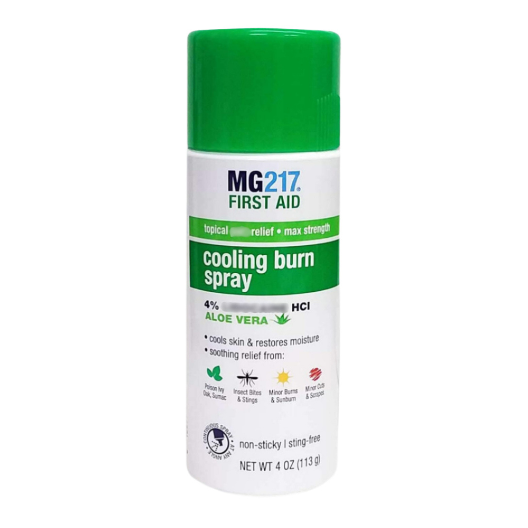 MG217 Max Strength Cooling Burn Spray with Aloe Vera 113g