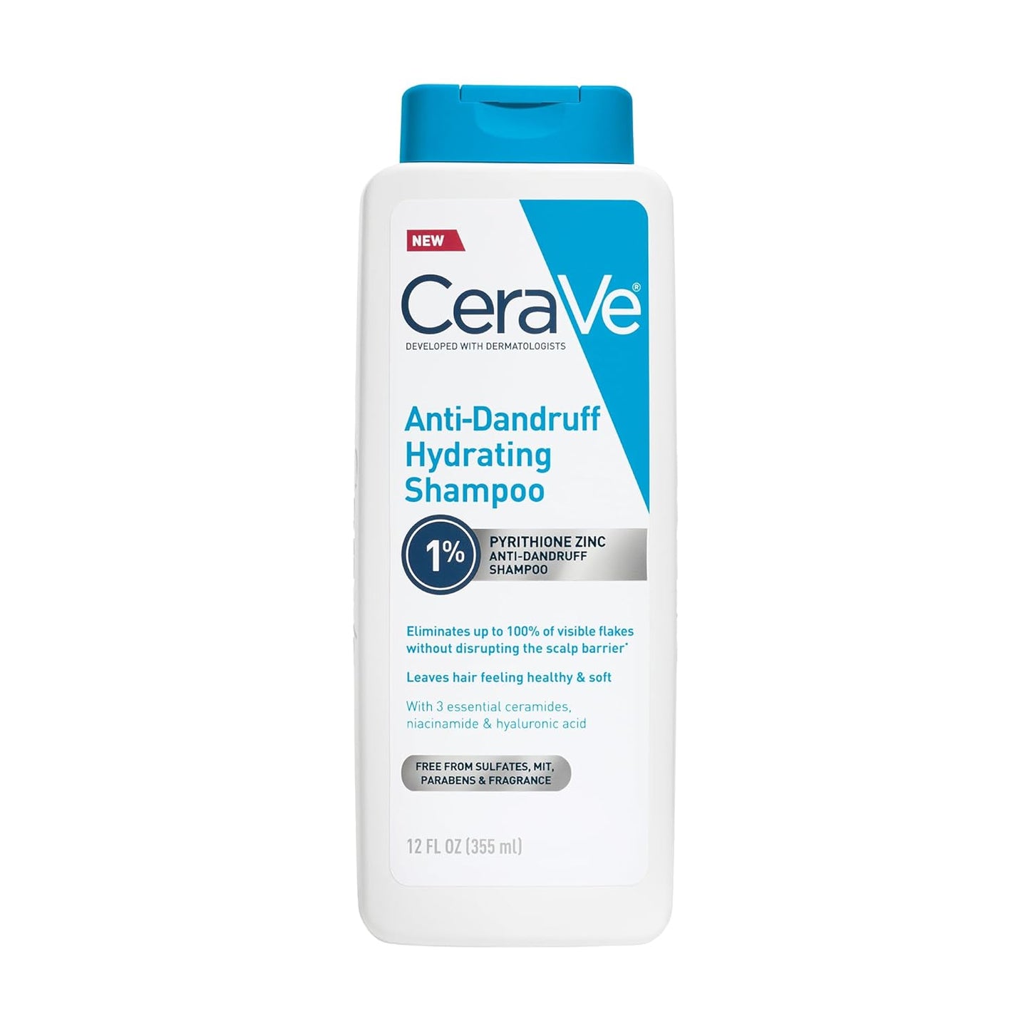 CeraVe Anti-Dandruff Hydrating Shampoo, 355 ml / 12 fl. oz