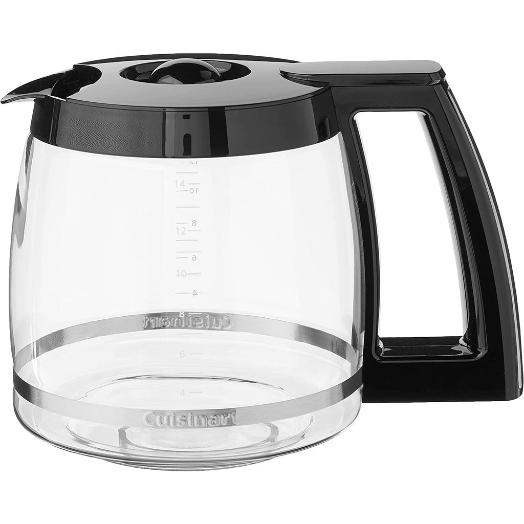 Cuisinart 14 Cup Replacement Glass Carafe, Black, 14 Cup