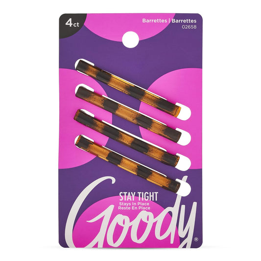 Goody Hair Barettes Stay Tight Stays in Place 4 Count (02658)