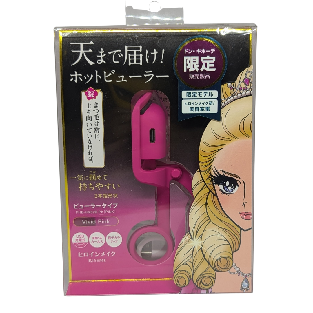 Kiss Me Heroine Make Heated Eyelash Curler, Vivid Pink