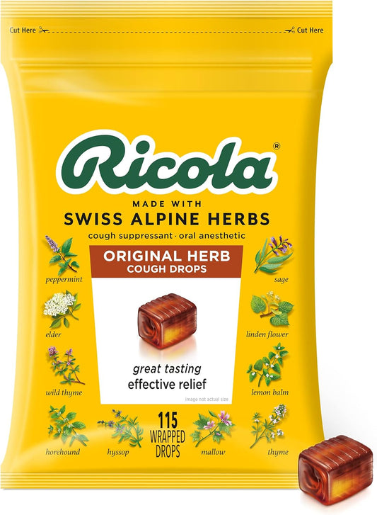 Ricola Made With Original Swiss Alpine Herbs 115 Wrapped Drops