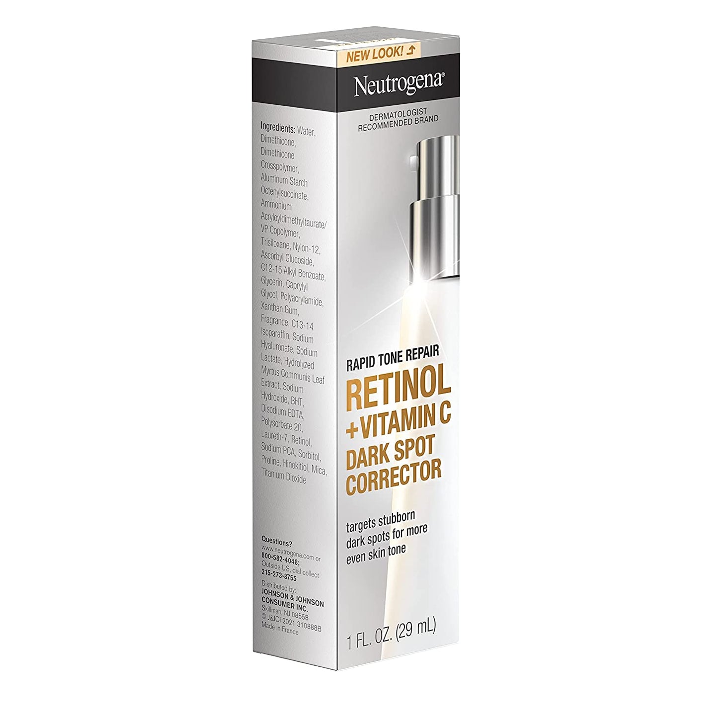 Neutrogena Rapid Tone Repair Retinol + Vitamin C Dark Spot Corrector Face Serum 1 fl oz/ 29ml