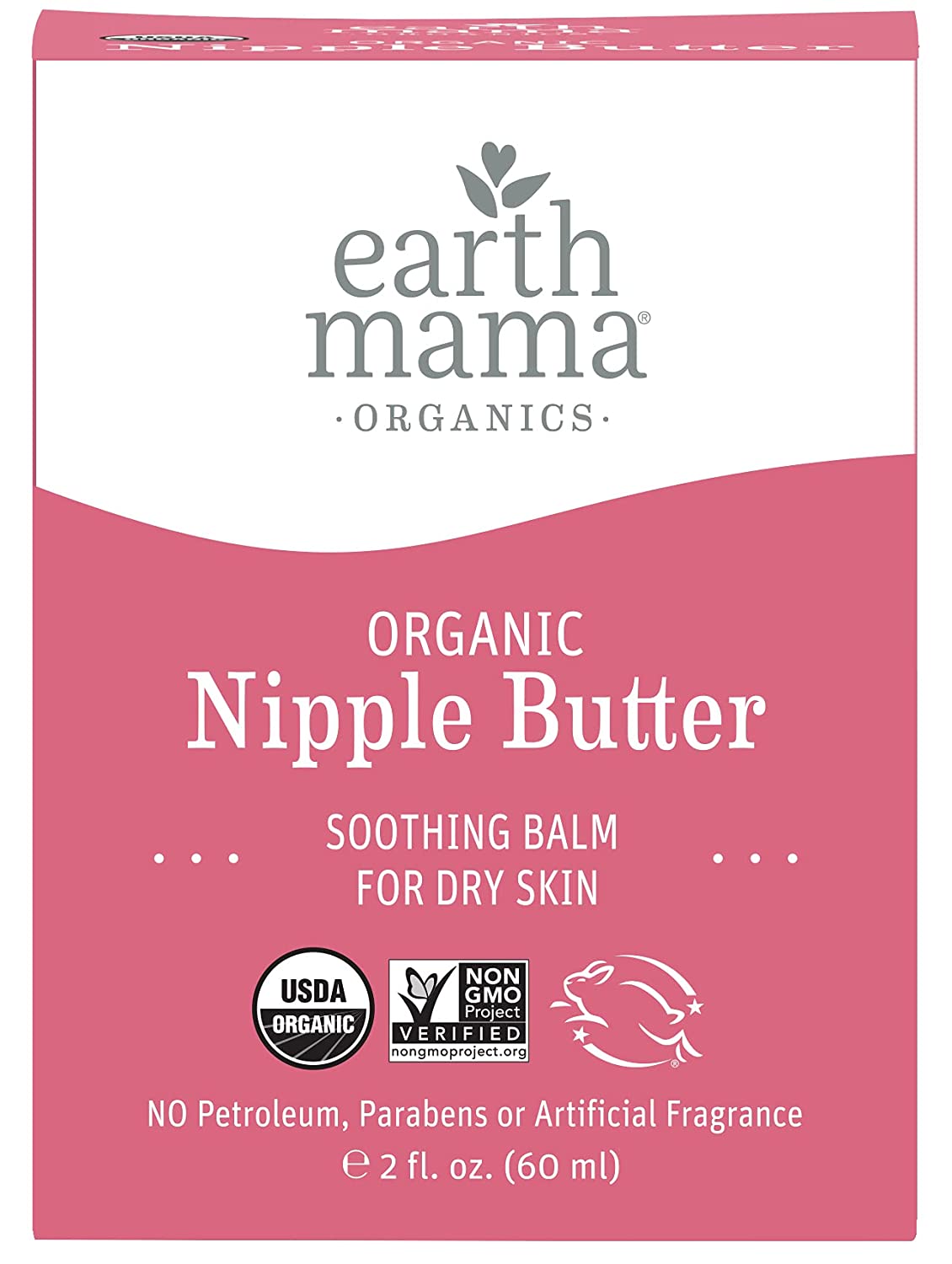 Earth Mama Organics Nipple Butter Soothing Balm For Dry Skin Parabens And Fragrance - Free 2 Fl Oz