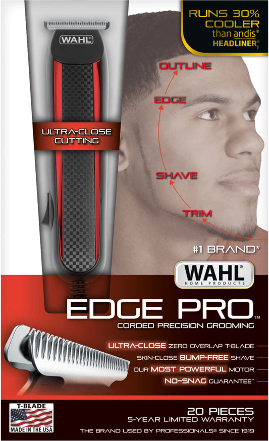 Wahl Edge Pro Corded Precision Grooming, Trimmer/Shaver - Black 9686-300