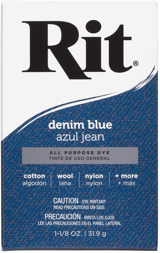Rit All-Purpose Powder Dye, Denim Blue 31.9 g