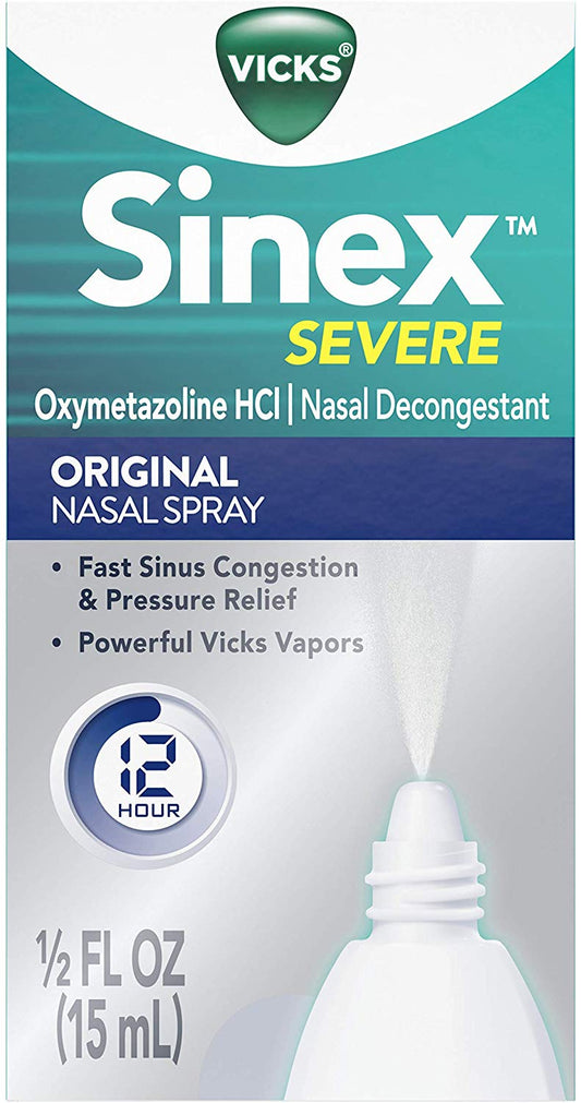 Vicks Sinex Severe Original Sinus Nasal Spray, 1/2 fl.oz / 15 ml