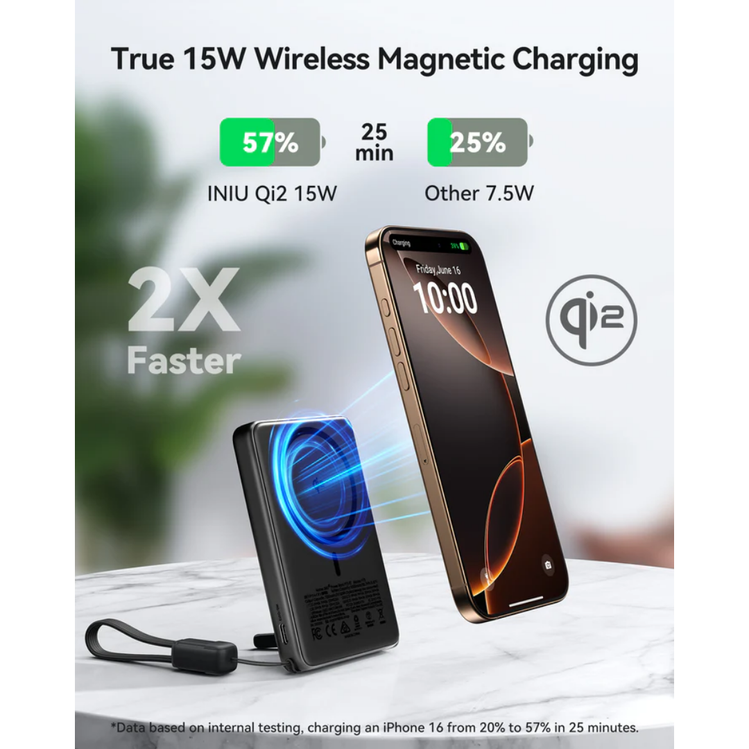 INIU MagSafe Powerbank P73-E1 10000mAH, Black