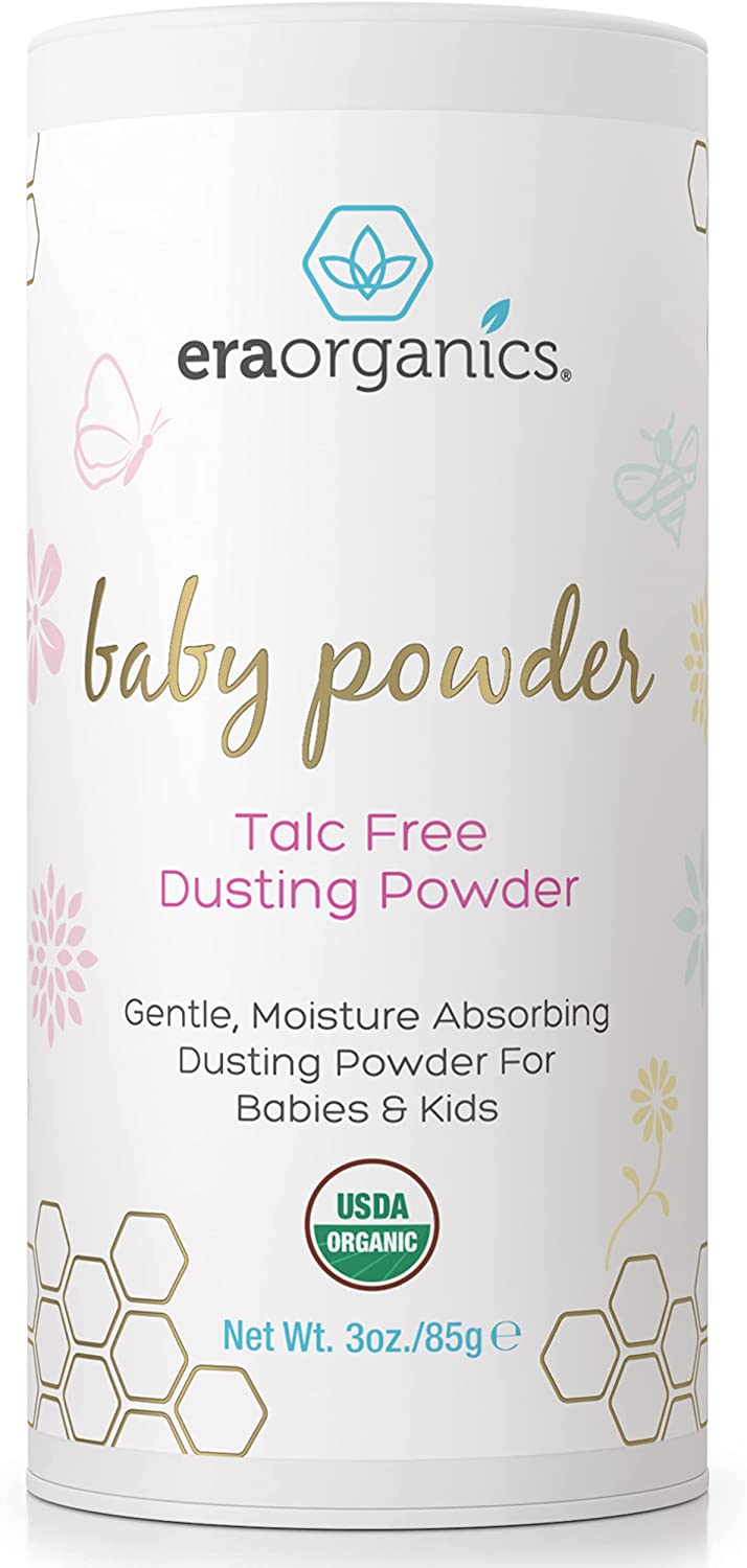 Era Organics Baby Powder Talc-Free Baby Powder for Newborn, Babies and Toddlers 85g