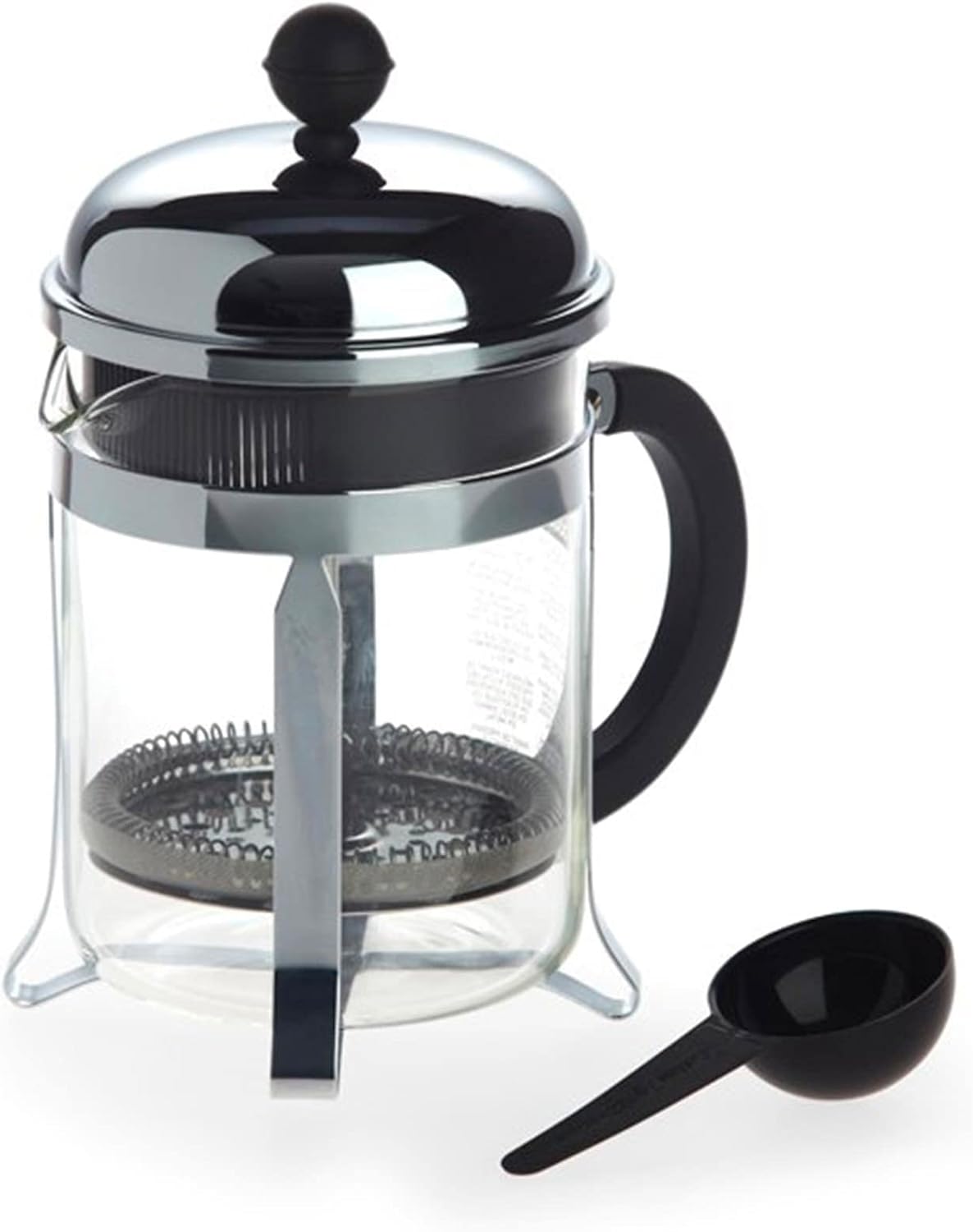 Bodum Chambord French Press Coffee Maker 4 Cup, Silver (1924-16US4)