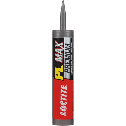 Loctite PL Max Premium Max Construction Adhesive Glue For Wood Concrete Stone & More - 9fl oz