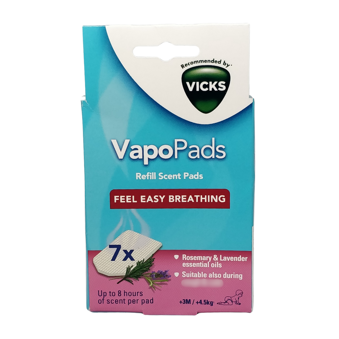 Vicks Vapopads, Rosemary and Lavender Vapors, 6 Refills – arenade.ph