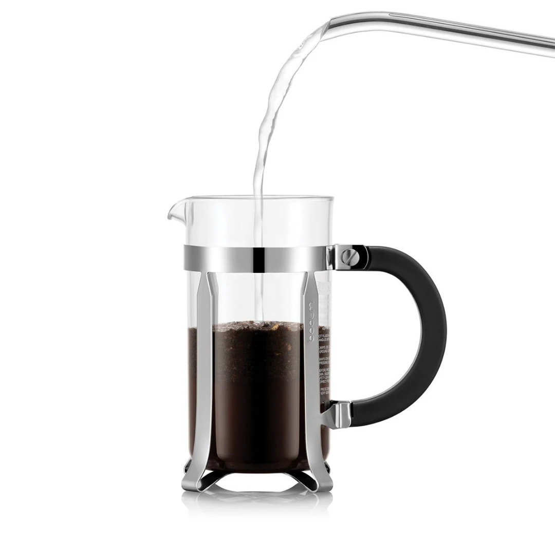 Bodum Chambord French Press Coffee Maker 3 Cup, Silver, 1923-16US4