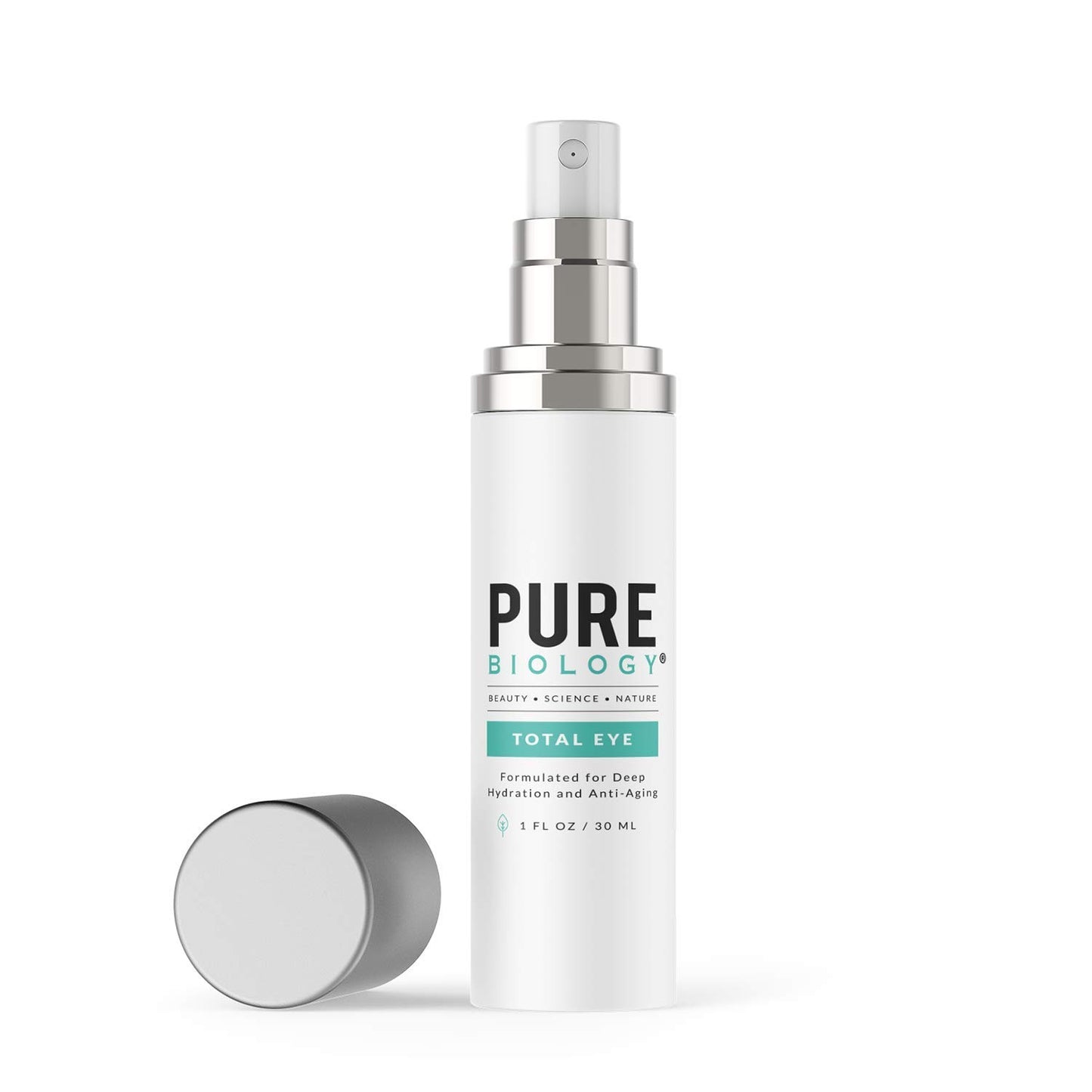 Pure Biology Total Eye Cream Serum with SymLift Vitamin C + E (1 fl oz)