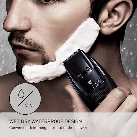 Panasonic ER-GB42-K (Black) Rechargeable Cordless Men's Beard/Hair Trimmer With Adjust Dial 19 Length Setting