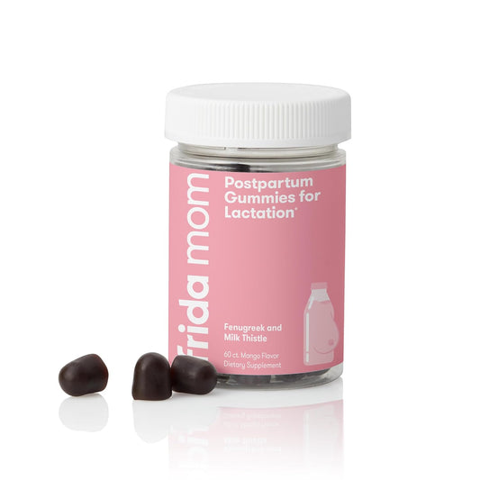 Frida Mom Postpartum Gummies Fenugreek and Milk Thistle Mango Flavor 60 Count