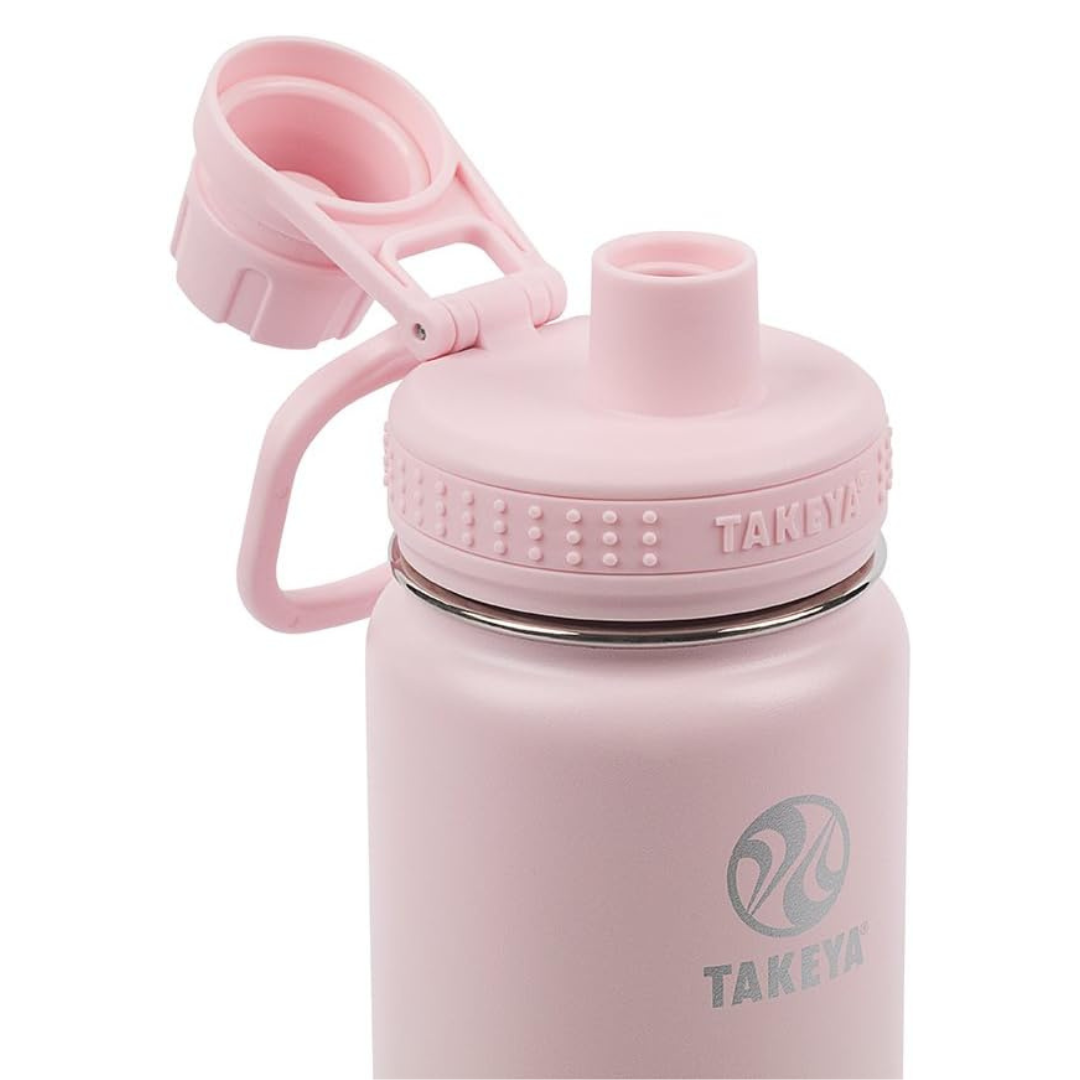 Takeya Insulated Stainless Hydration Water Bottle 18 Ounce (Blush)