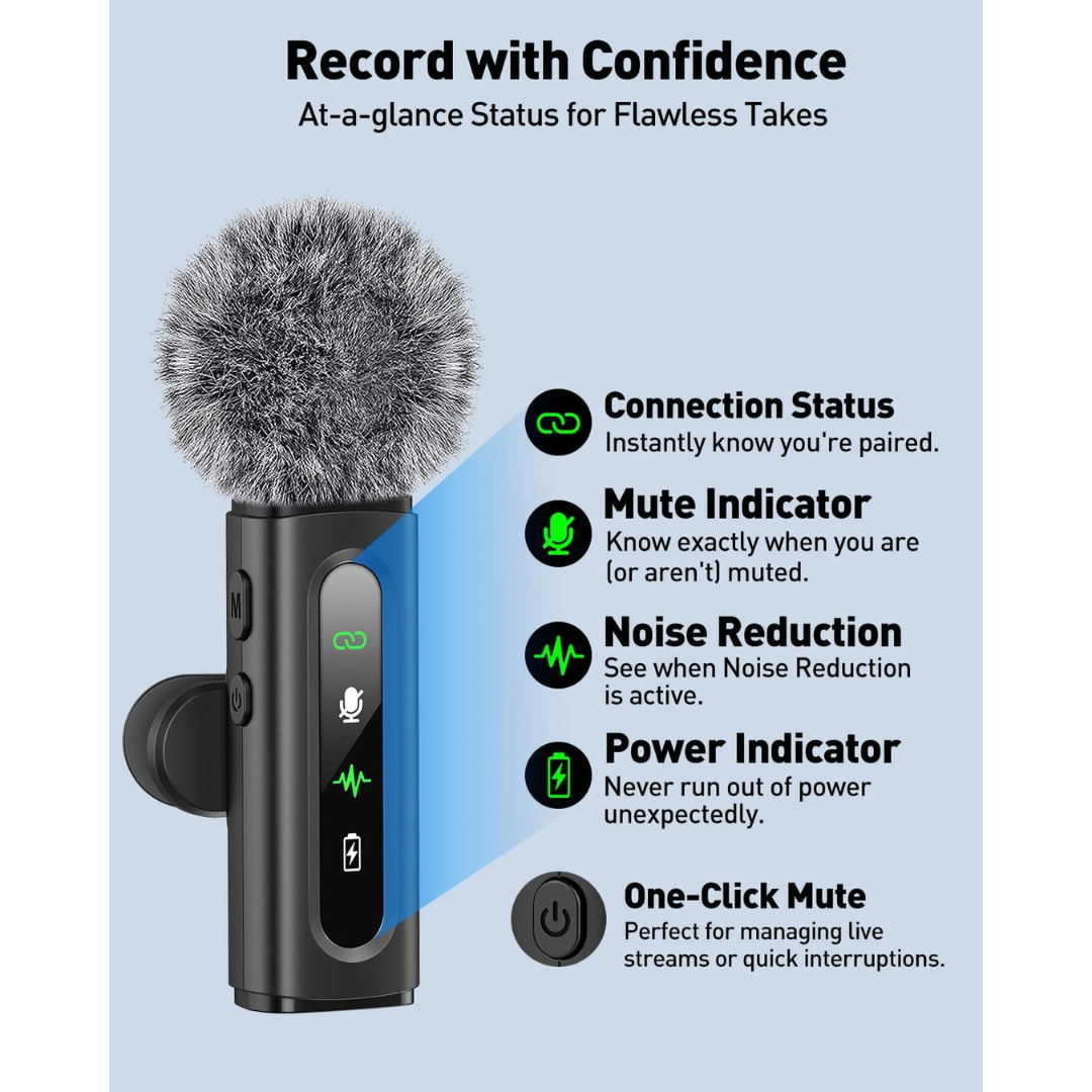 Goordik Wireless Lavalier Microphone 2T1R (J26)
