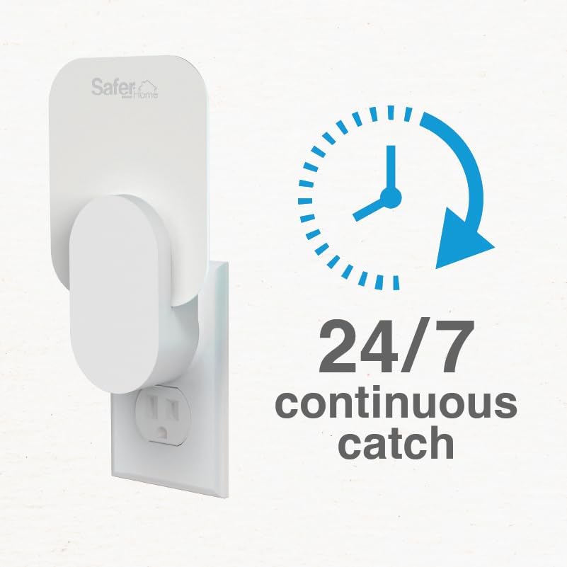 Safer Home Indoor Fly Trap Multi-Insect Killer (1 Trap, 2 Stickytech)