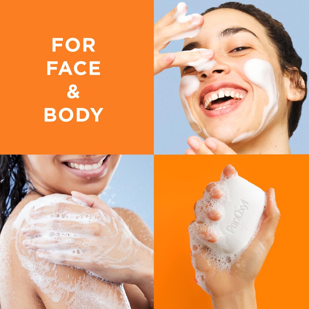 PanOxyl Acne Treatment Bar Deep Cleaning Face And Body Bar 4 oz (113g)