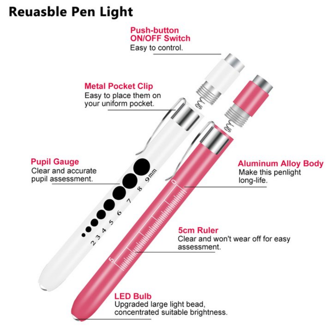 Opoway LED Penlight White & Pink