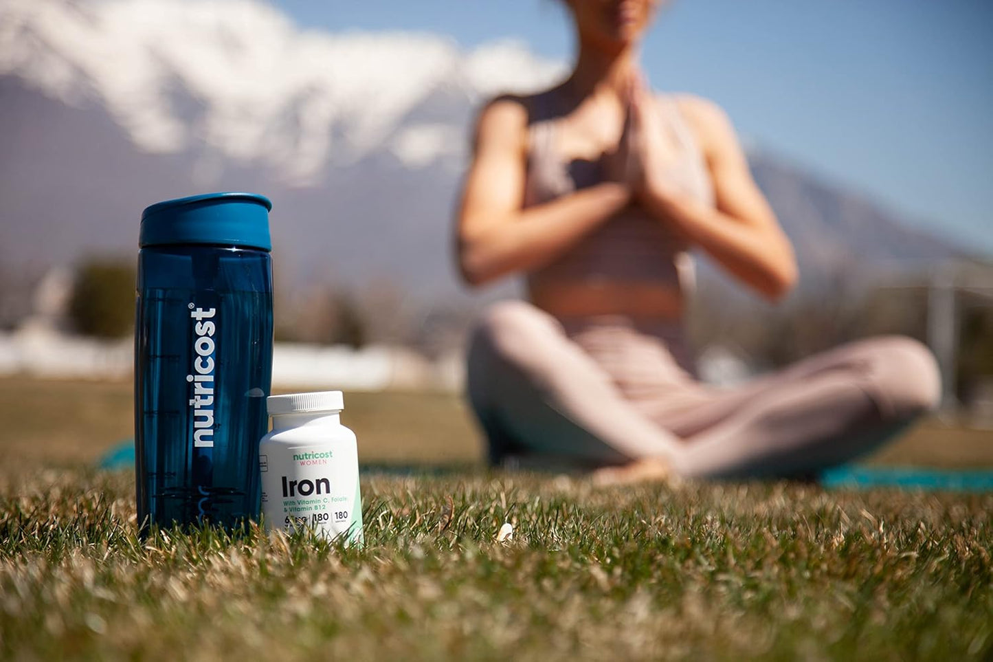 Nutricost Women Iron With Vitamin C, Folate & Vitamin B12 65mg Supplement 180 Capsules