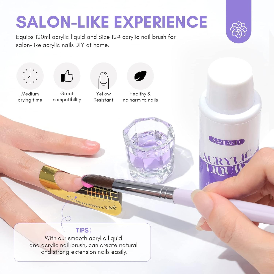 Saviland Excelsior Nails Art Acrylic Nail Kit Ema Monomer