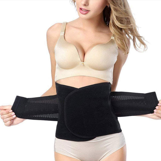 GOEGE Waist Trimmer Belt-Postpartum Postnatal Recovery Support Girdle Abdominal Binder, Medium