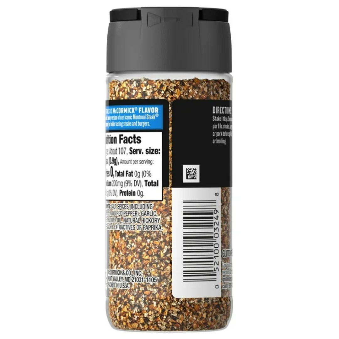 McCormick Smoky Montreal Steak Grill Mates Seasoning, 3.4 oz