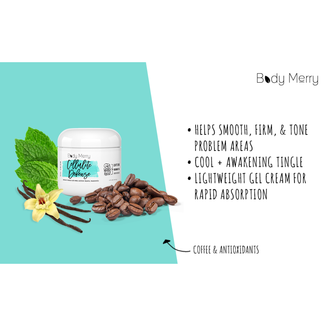 Body Merry Cellulite Defense Gel-Cream, 4 oz / 118 ml