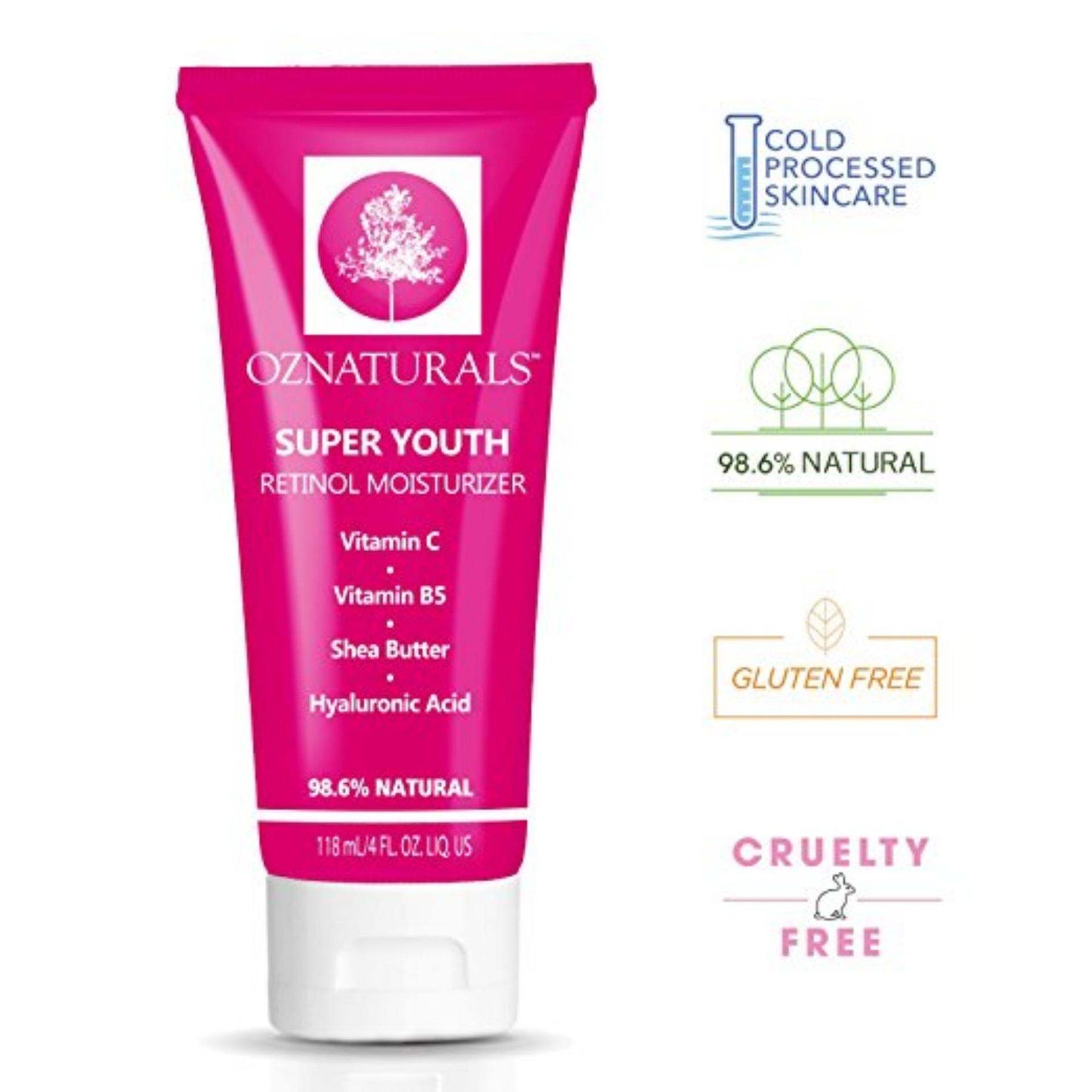 OZ Naturals Super Youth Retinol Moisturizer 118ml