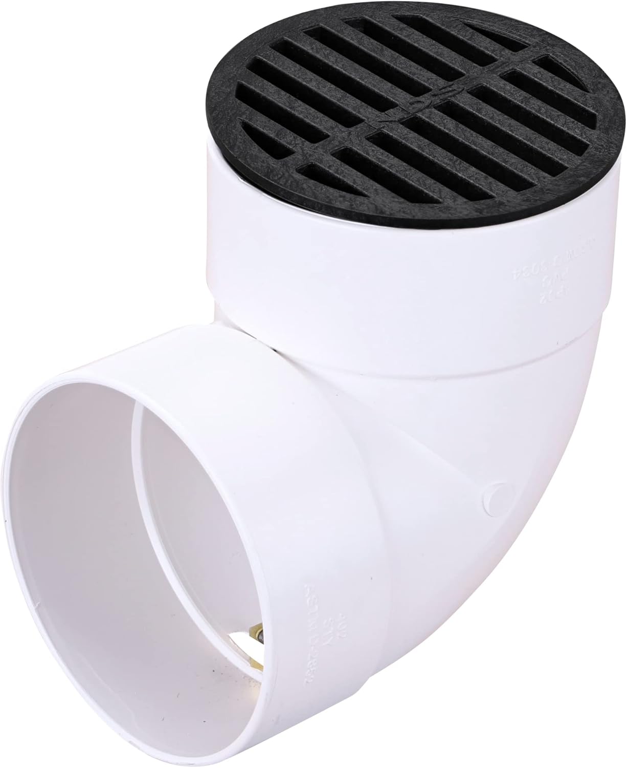 NDS Round Grate Black Plastic With 4 Inch Drain Pipes 1 pc.