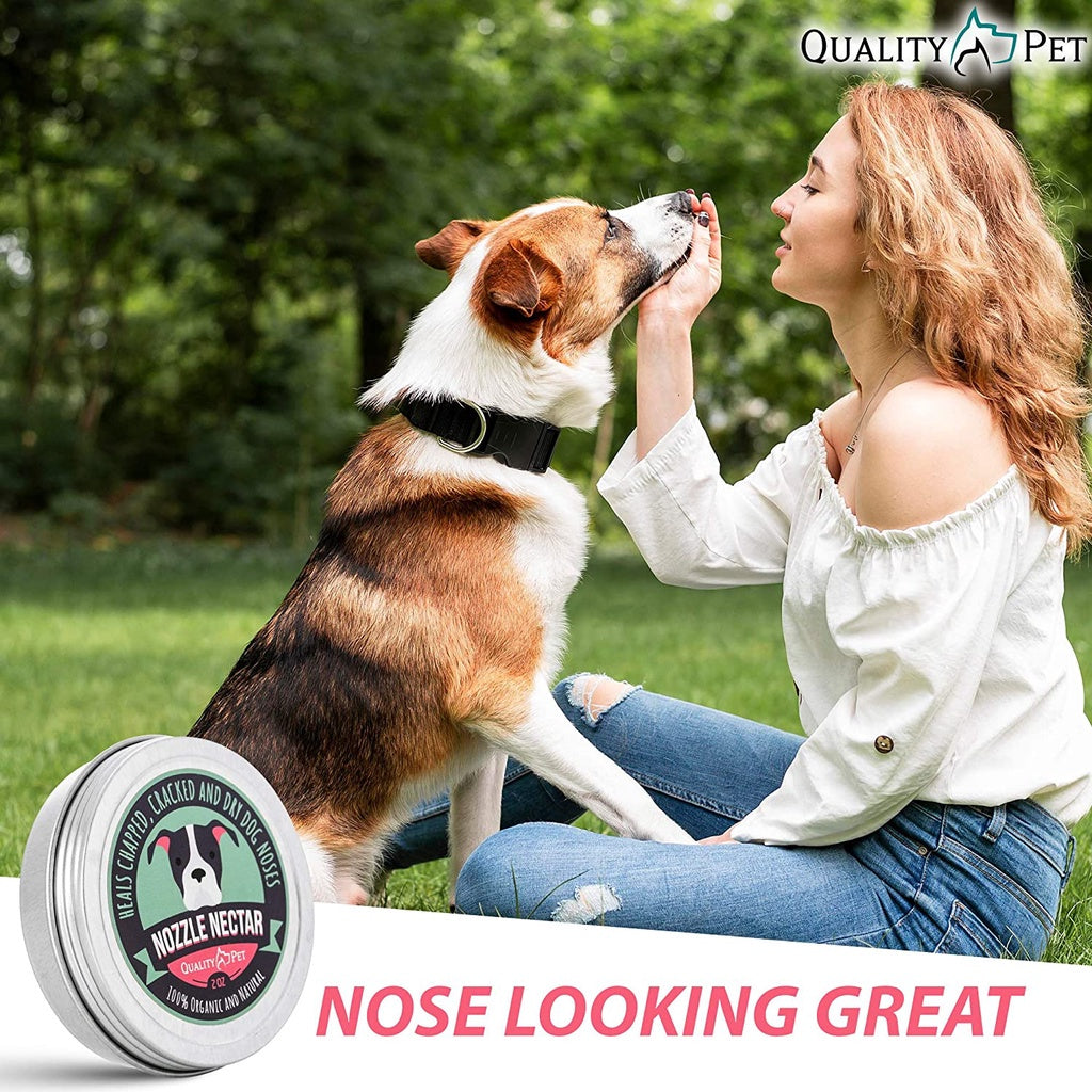 Quality Pet Nozzle Nectar 100% Organic and Natural Dog Nose Balm, 2 oz.