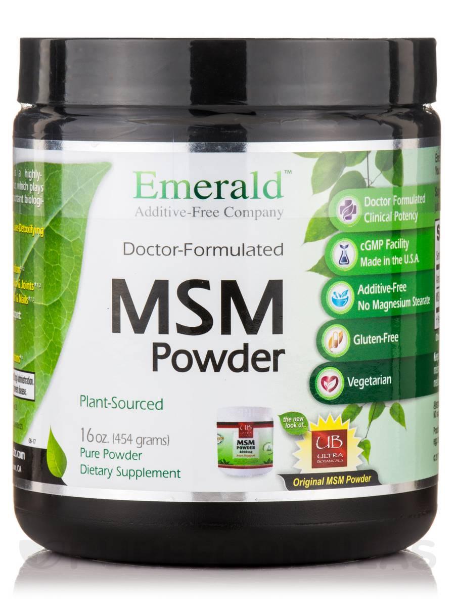 Emerald Doctor-Formulated MSM Powder 16 oz (454 grams)