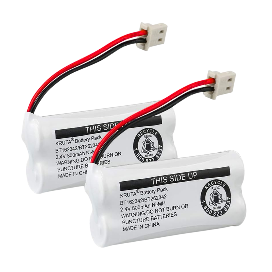 Kruta Replacement Battery For Cordless Phone Batteries Compatible BT162342/BT262342  (Pack of 2)