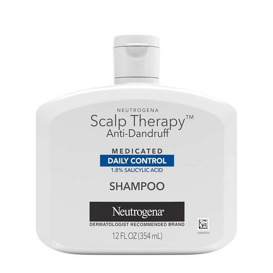 Neutrogena Scalp Therapy Anti Dandruff Medicated Daily Control Shampoo, 12 fl oz / 354 mL